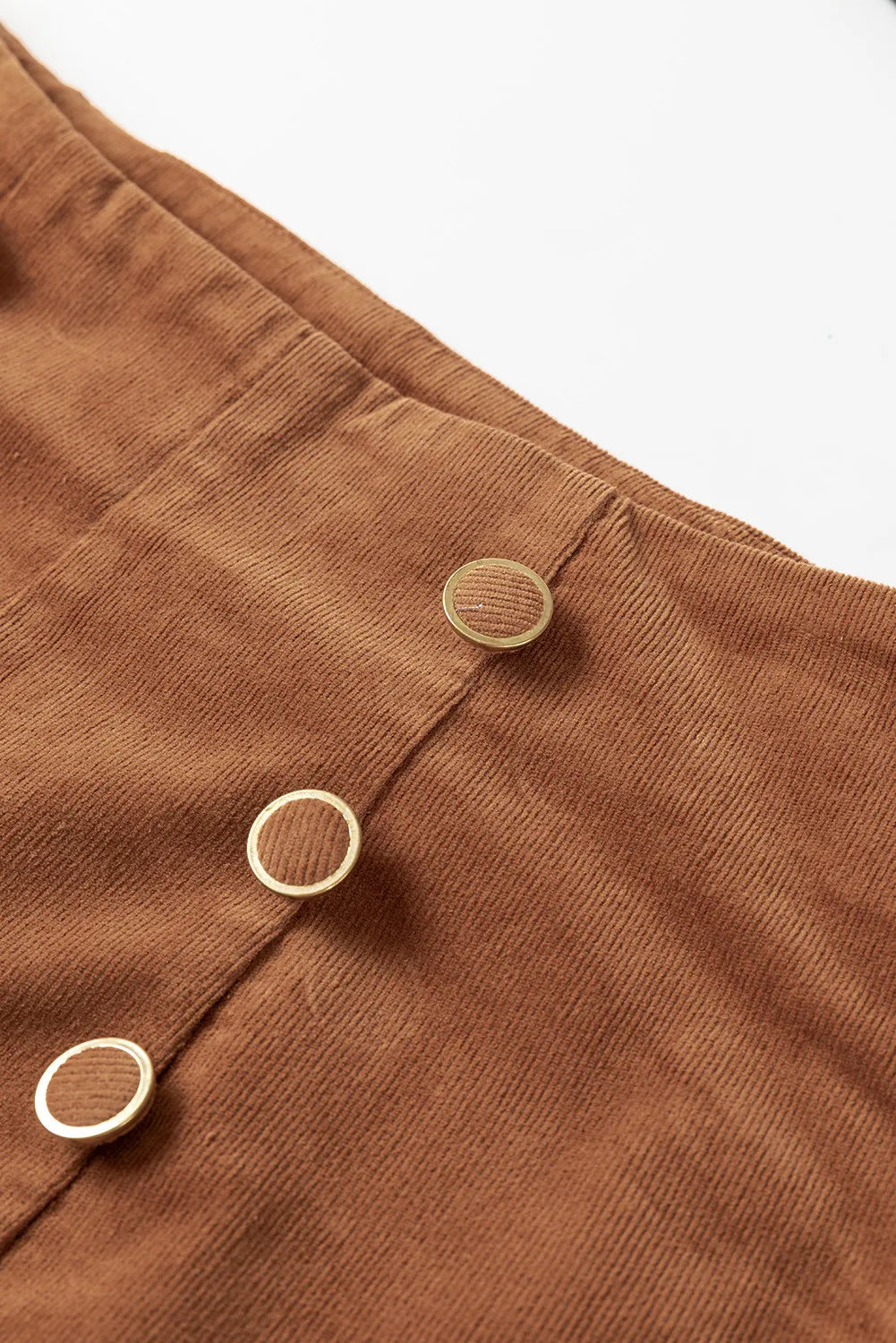Decorative Button Straight Leg Pants - Charming Charlie
