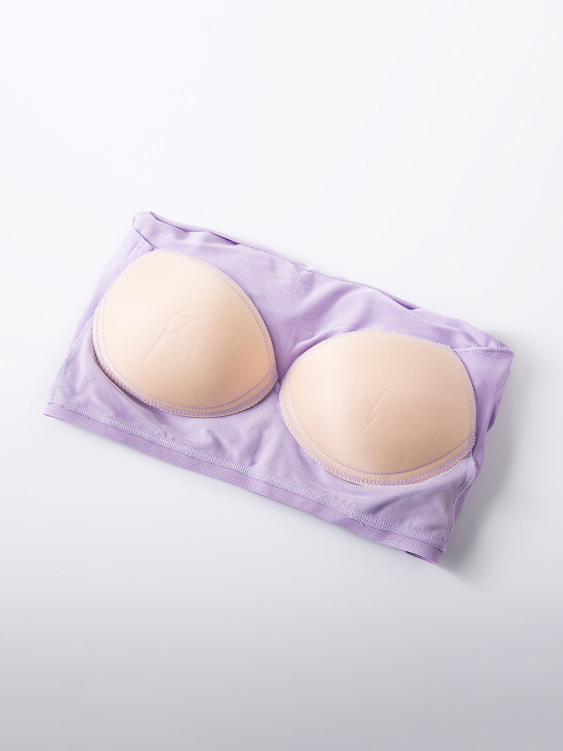 Round Neck Short Sleeve T-Shirt with Bra - Charming Charlie