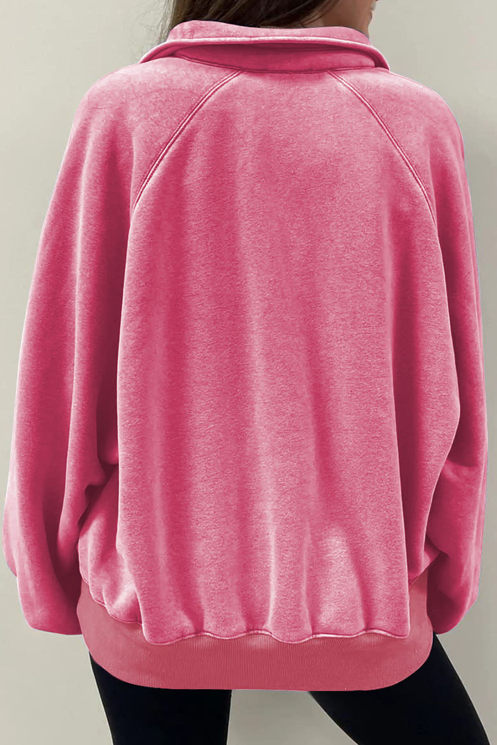 Half Snap Long Sleeve Sweatshirt - Charming Charlie