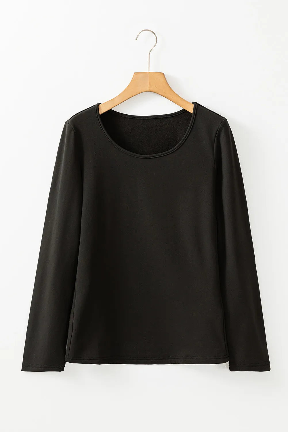 Round Neck Long Sleeve Top - Charming Charlie