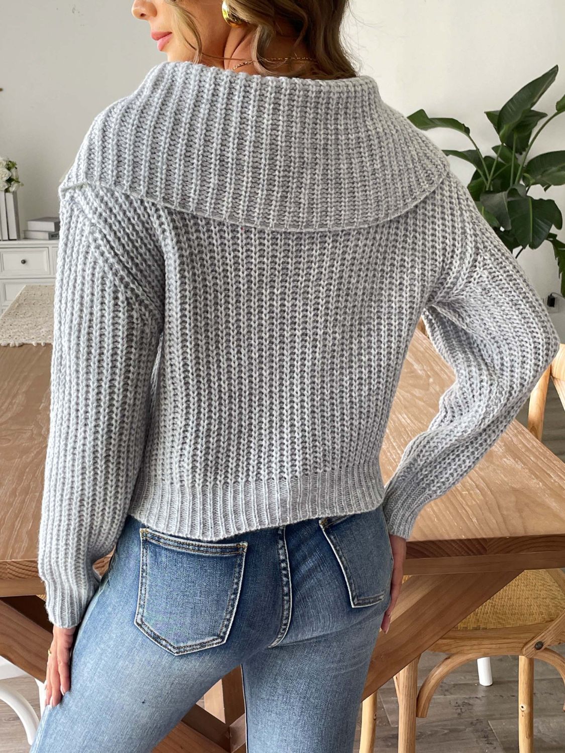 Cable-Knit Long Sleeve Sweater - Charming Charlie