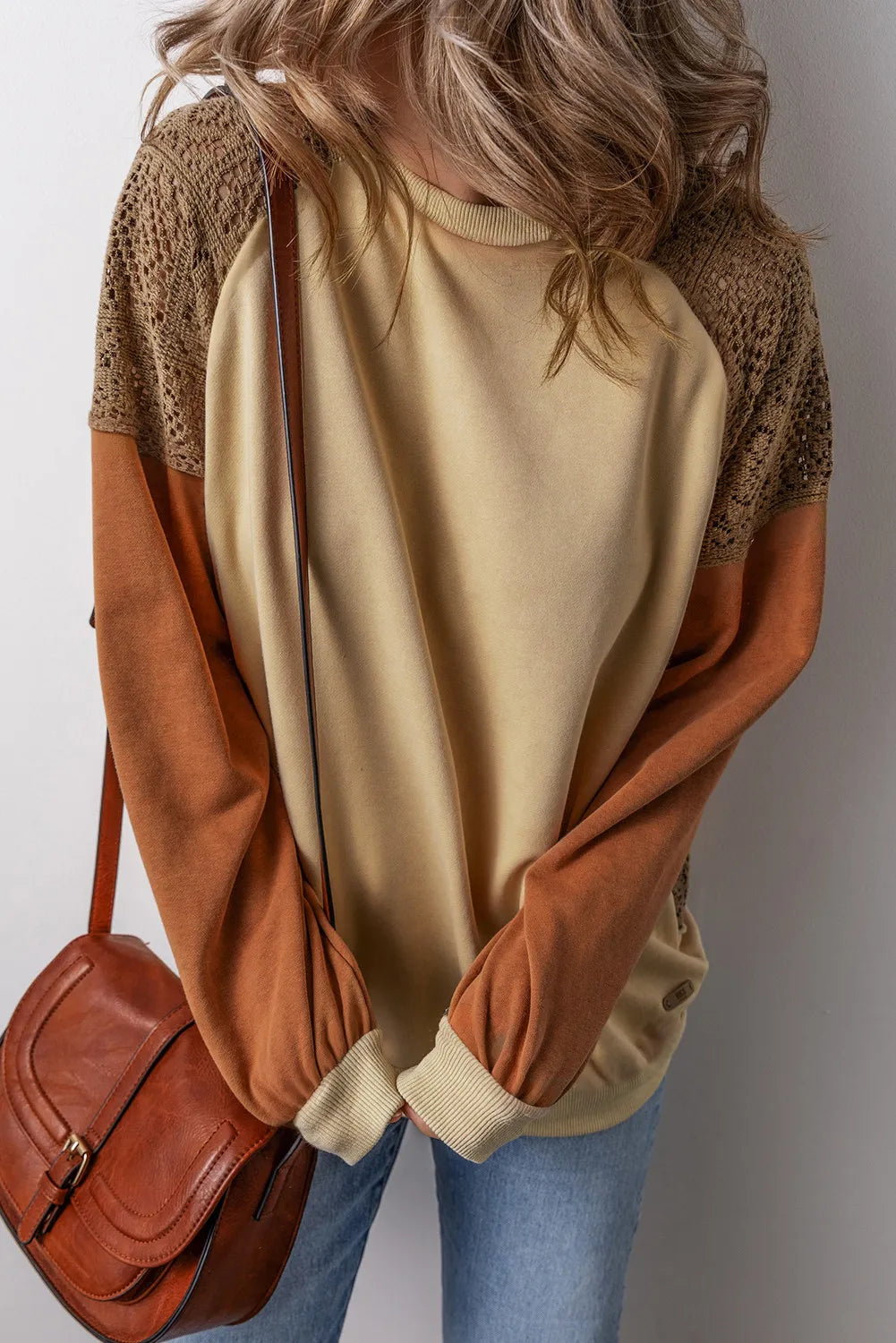 Color Block Long Sleeve Sweatshirt - Charming Charlie