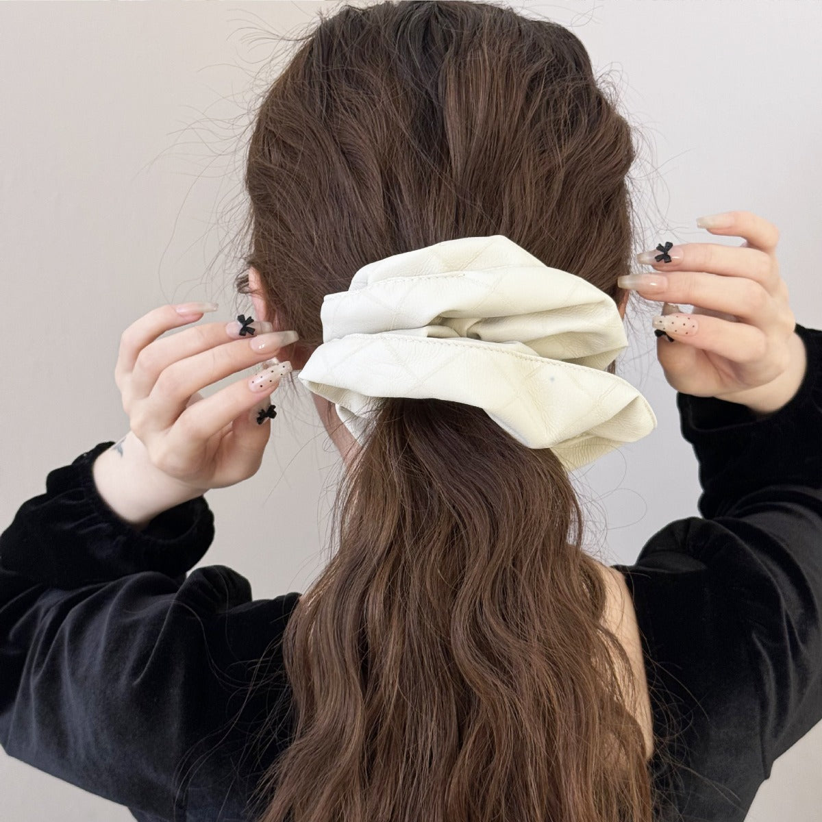 3-Piece PU Leather Elastic Hair Scrunchy - Charming Charlie