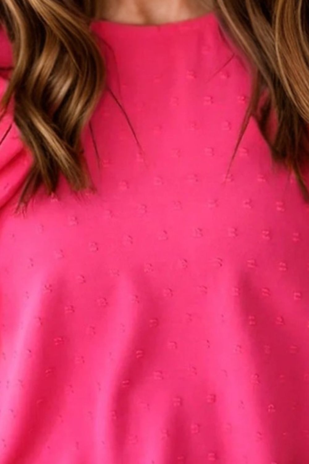 Swiss Dot Round Neck Cap Sleeve Blouse - Charming Charlie