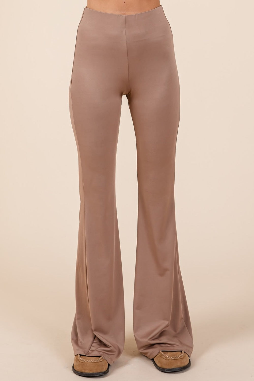 Mittoshop Stretchy Soft Elastic Waist Flare Pants - Charming Charlie