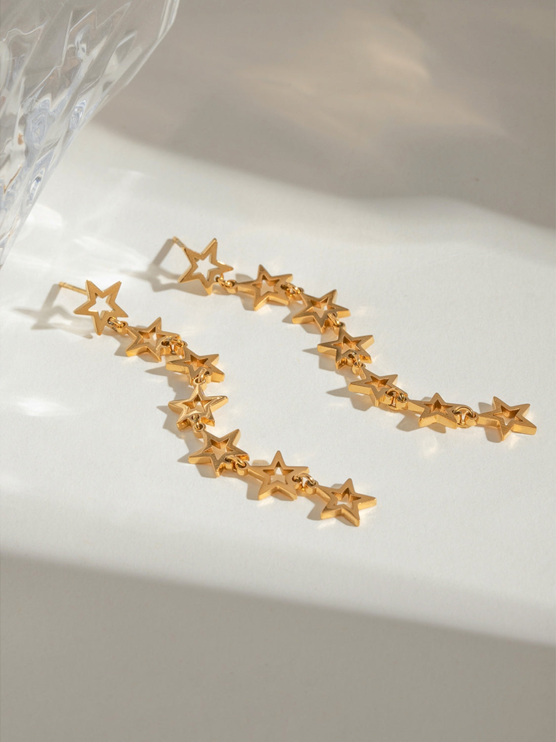 Stainless Steel Cutout Star Earrings - Charming Charlie