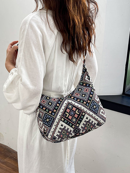 Geometric Adjustable Strap Crossbody Bag - Charming Charlie