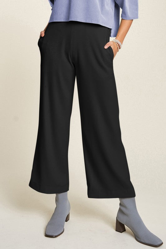 Davi & Dani Wide Leg Mid-Rise Pants - Charming Charlie