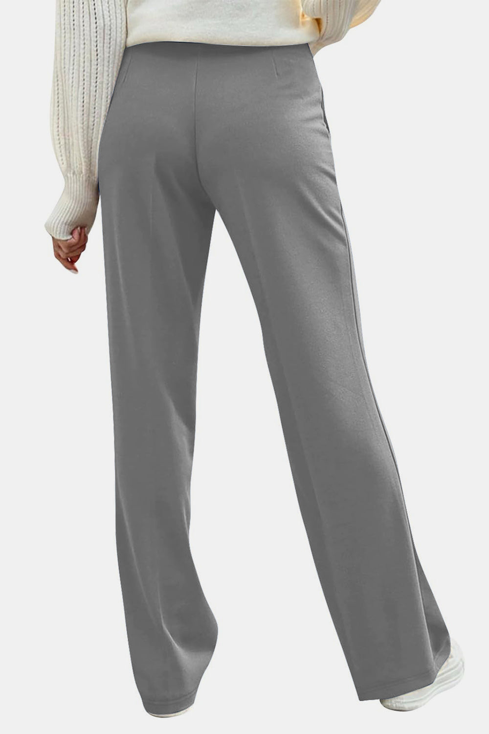 Decorative Button High Rise Pants - Charming Charlie