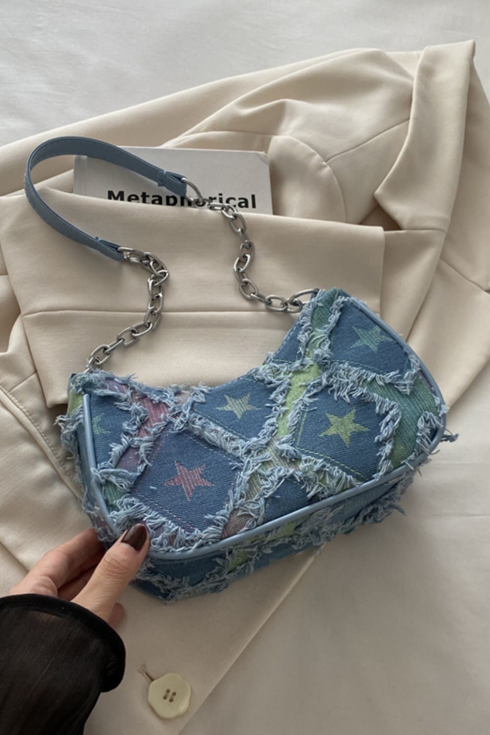 Fringe Star Print Shoulder Bag - Charming Charlie