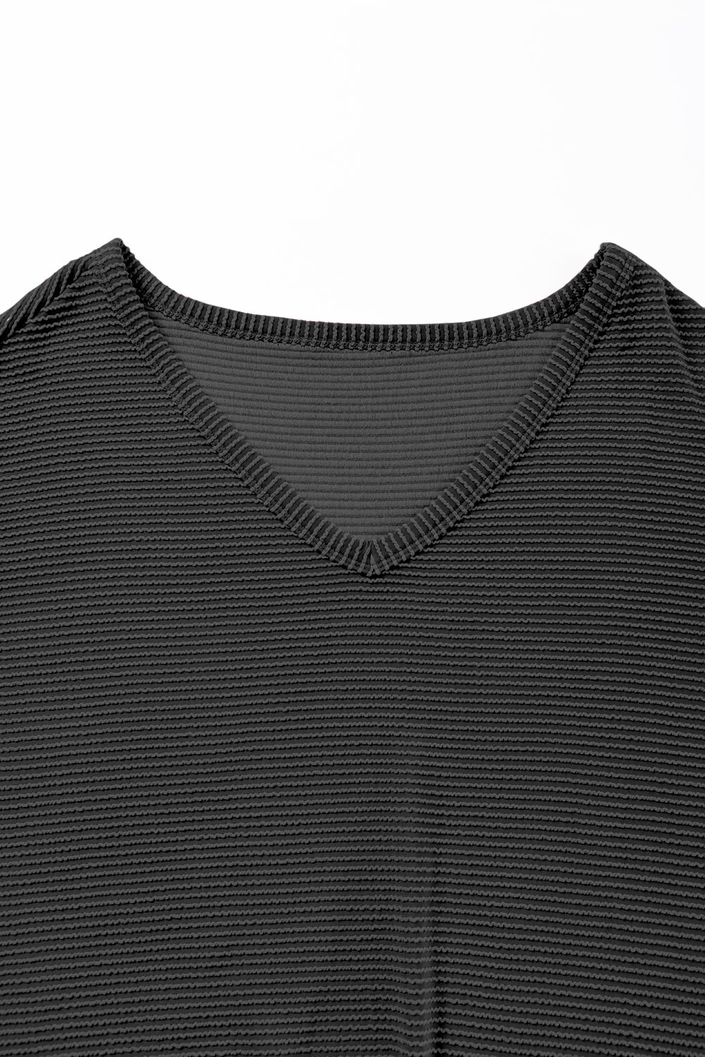 Texture V-Neck Long Sleeve Top - Charming Charlie
