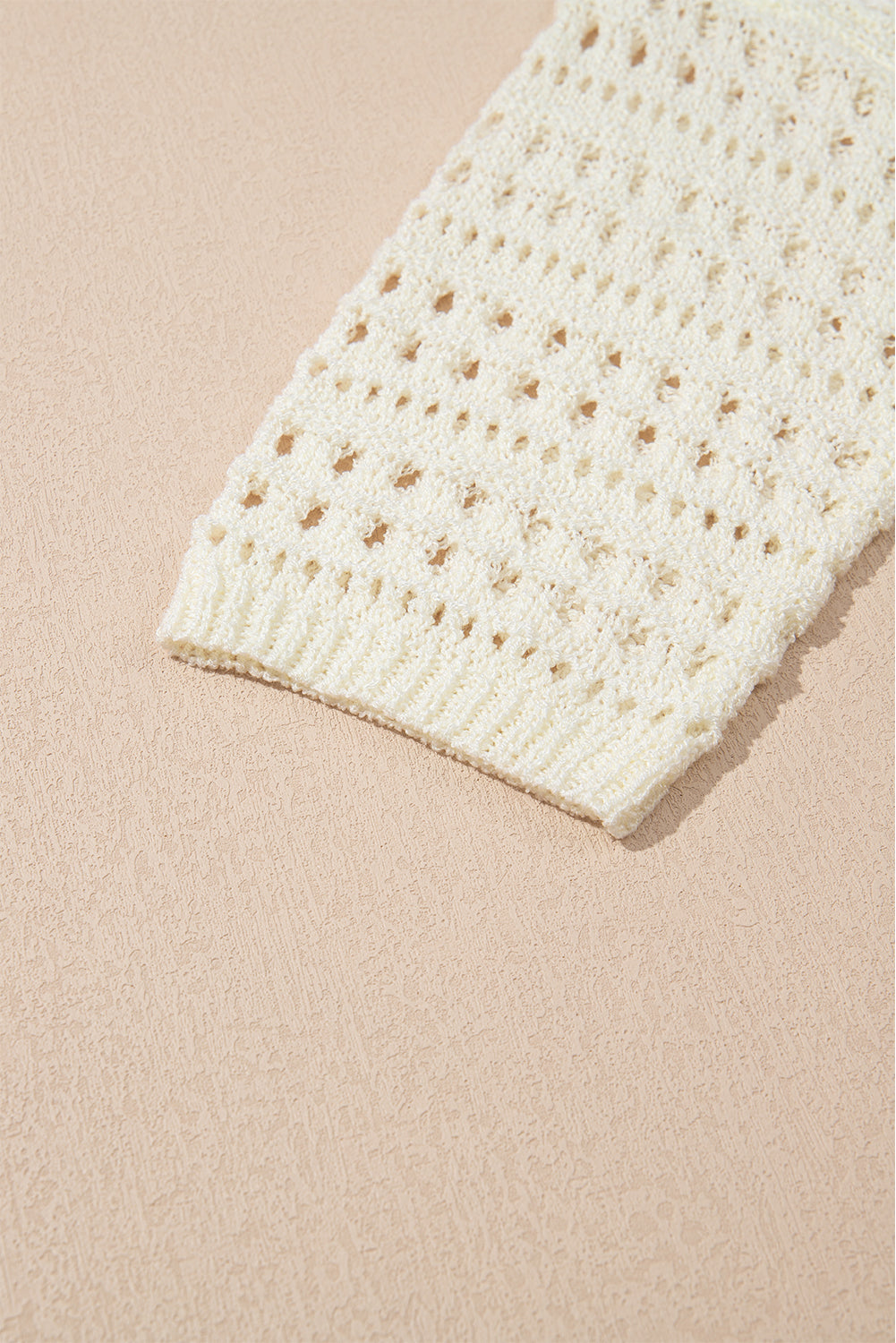 Hollow Out Drop Shoulder Sweater - Charming Charlie