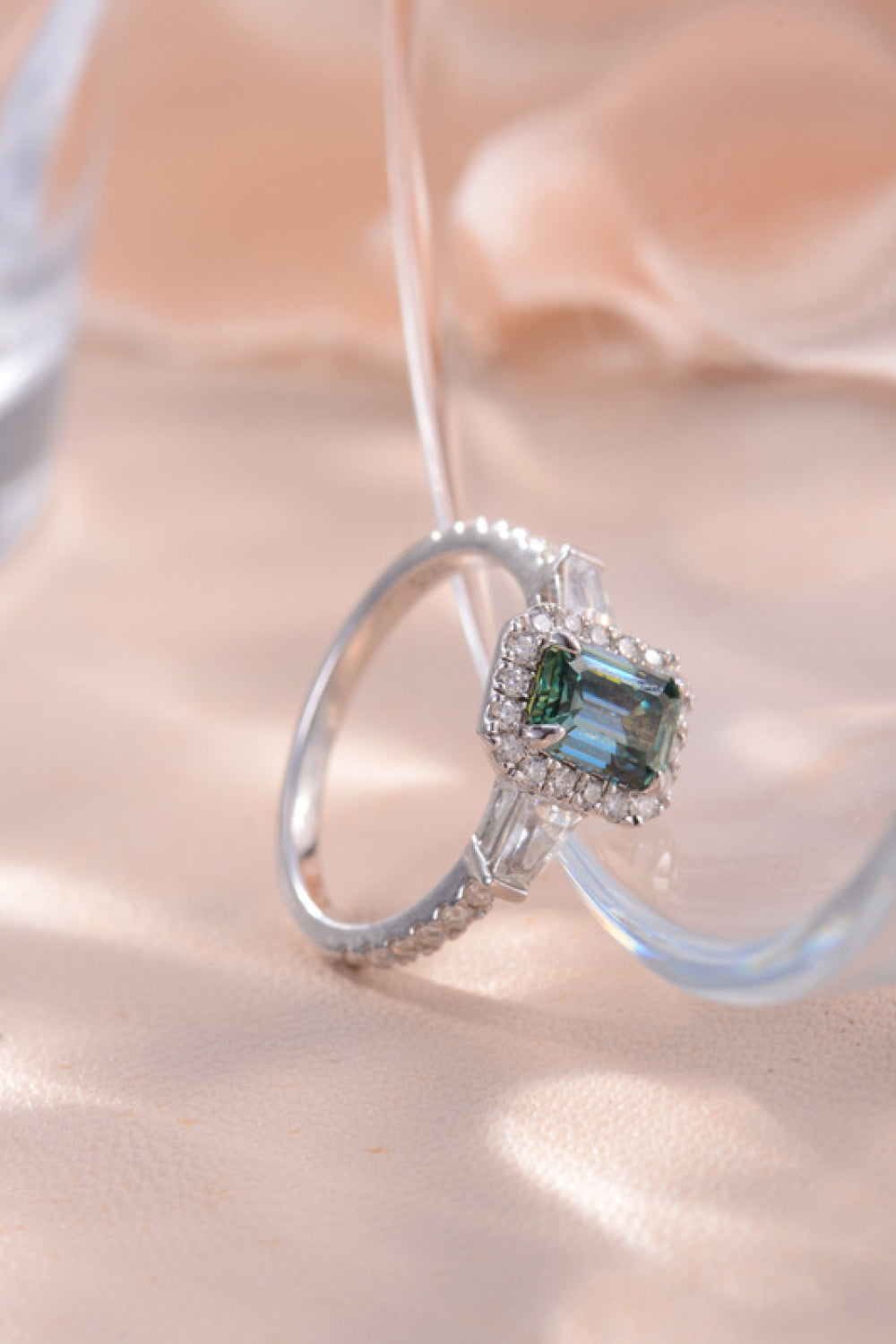 1 Carat Moissanite 925 Sterling Silver Ring - Charming Charlie