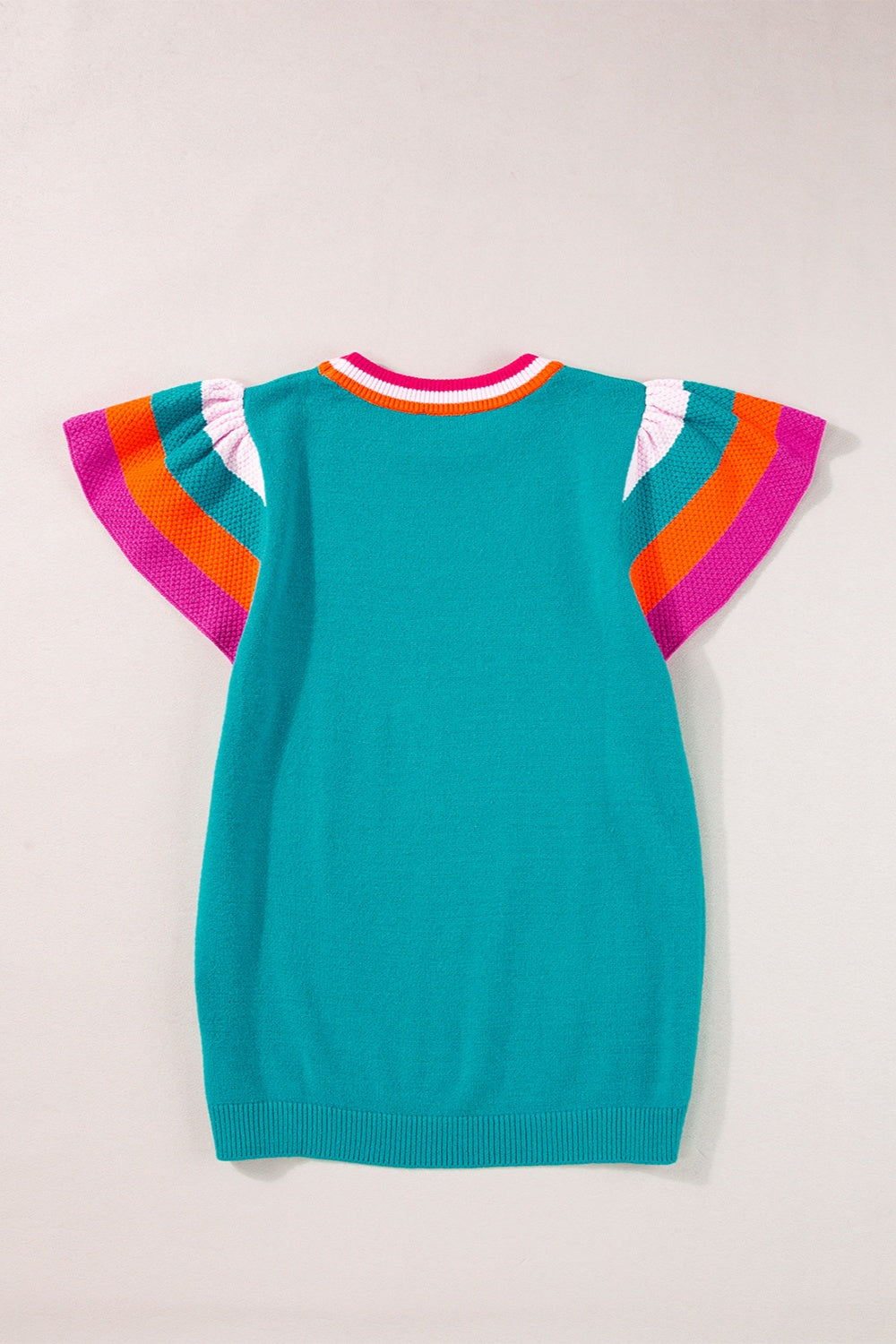 Color Block Round Neck Knit Top - Charming Charlie