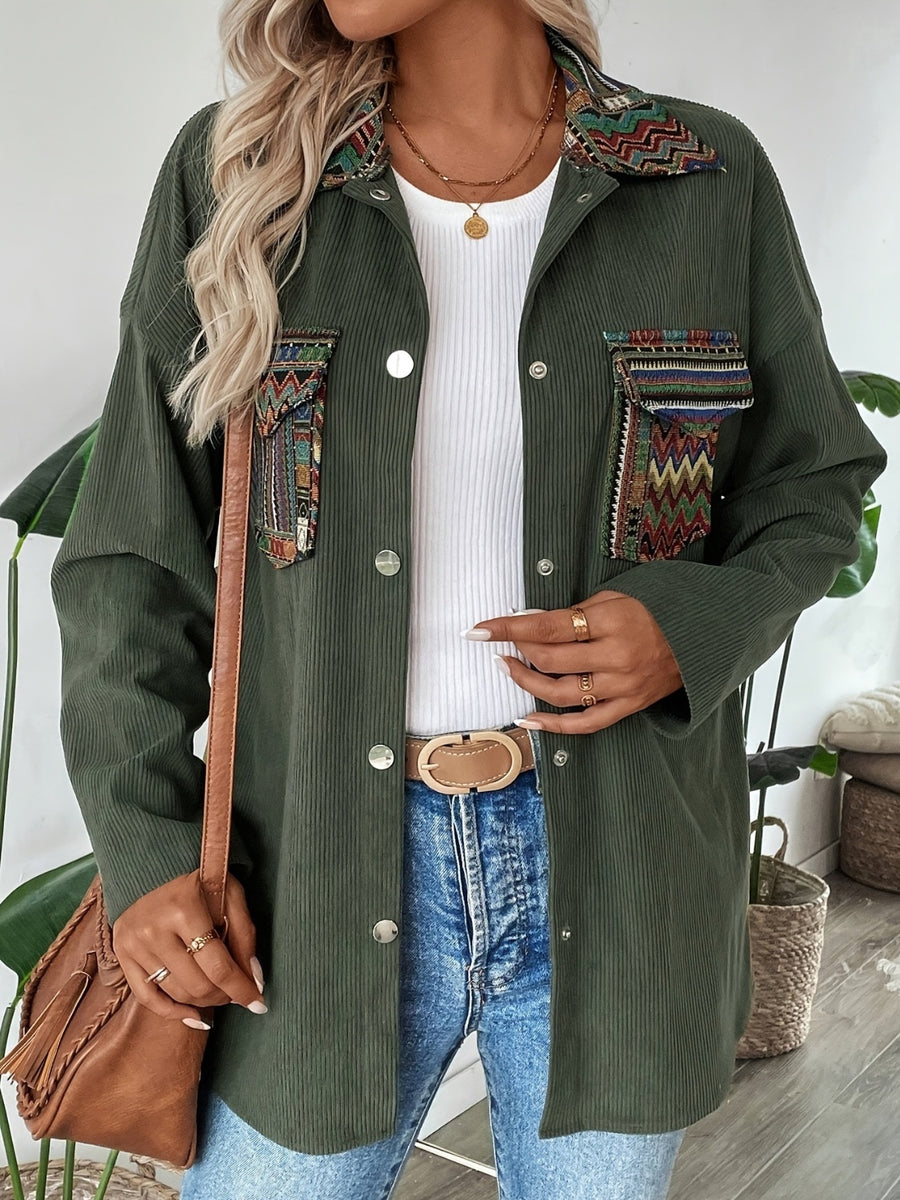 Men's Plus Size Snap Down Long Sleeve Jacket main image 0