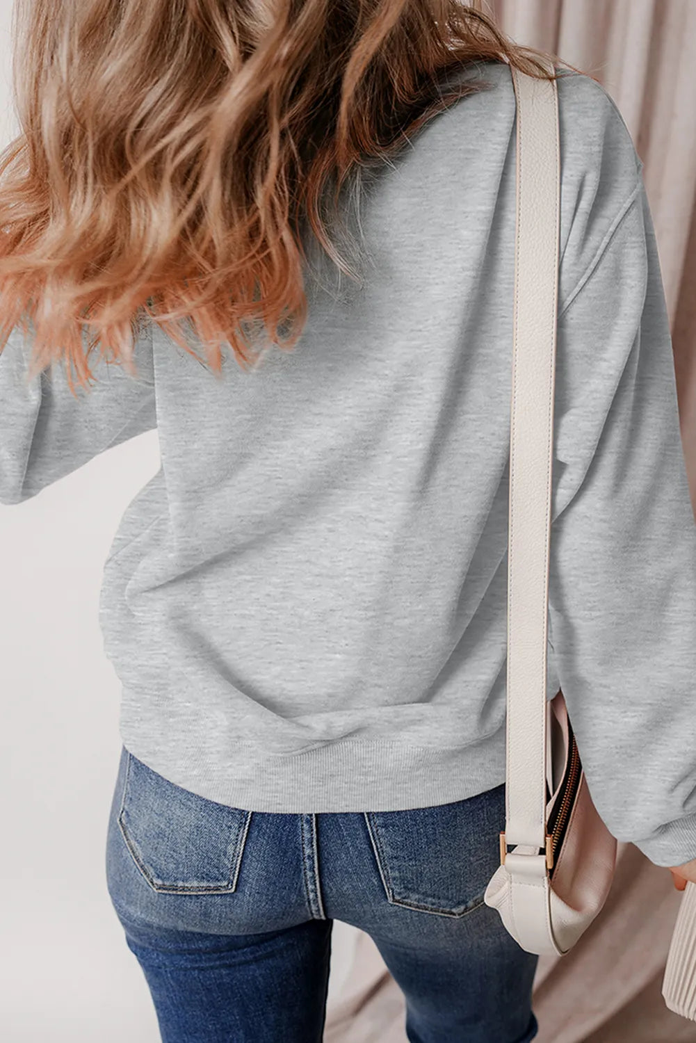 Ghost Round Neck Long Sleeve Sweatshirt - Charming Charlie