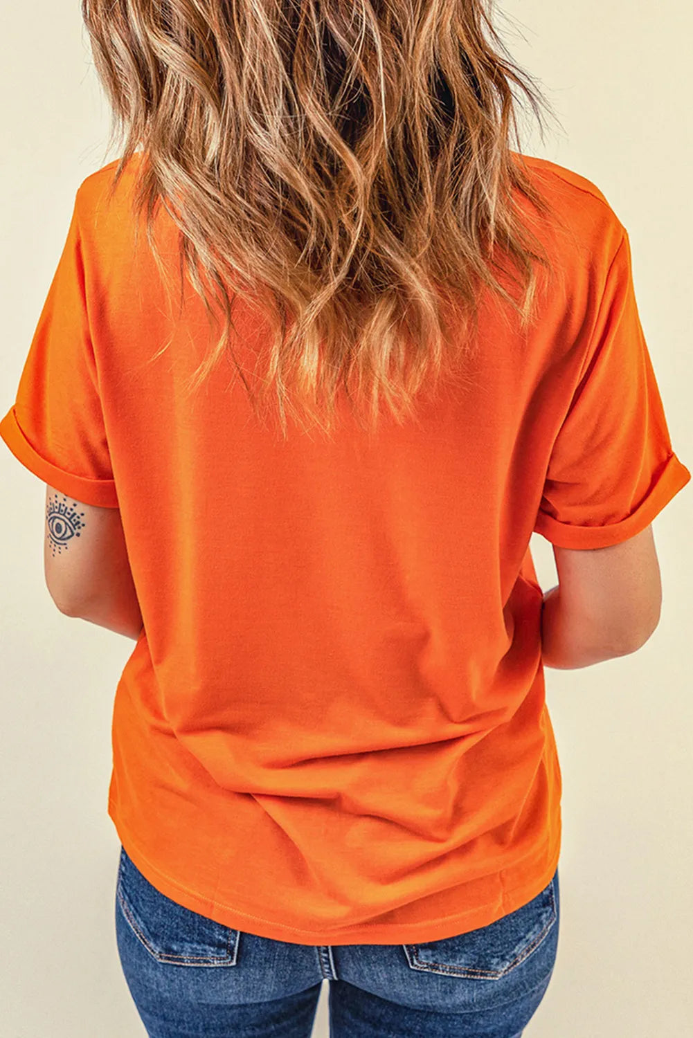 Graphic Round Neck Short Sleeve T-Shirt - Charming Charlie