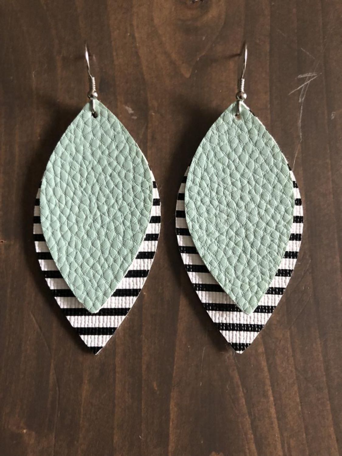 PU Leather Leaf Dangle Earrings - Charming Charlie