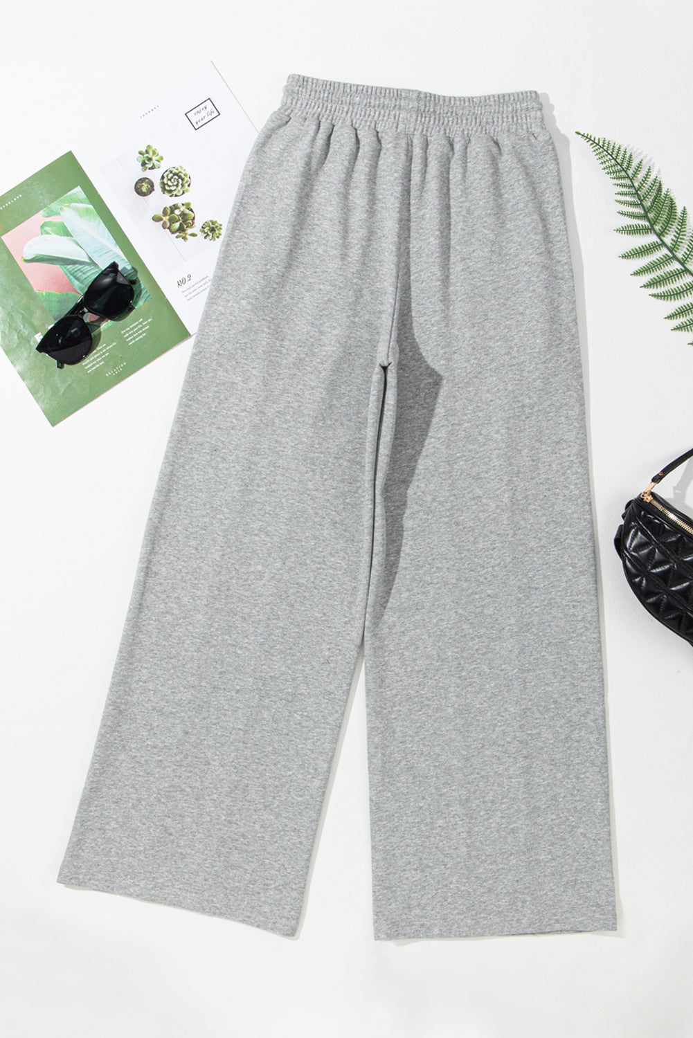 Drawstring Wide Leg Active Pants - Charming Charlie