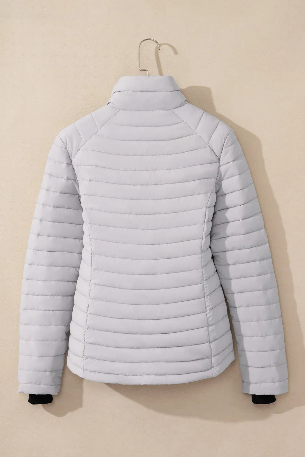 Turtleneck Zip Up Long Sleeve Jacket - Charming Charlie