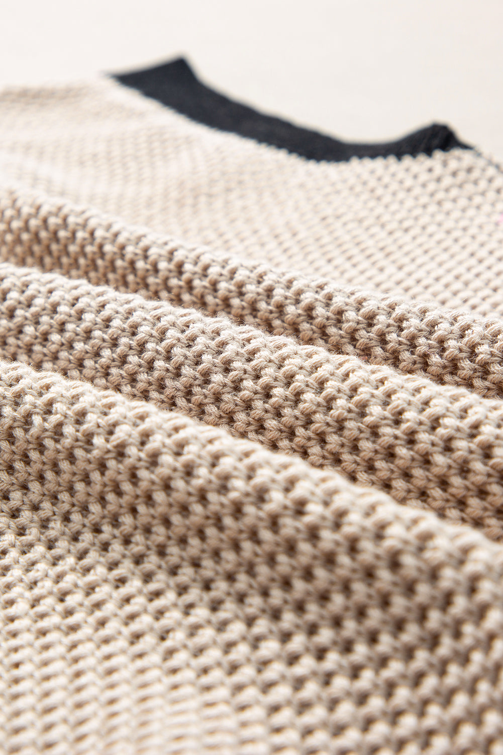 Contrast Trim Round Neck Cap Sleeve Knit Top - Charming Charlie