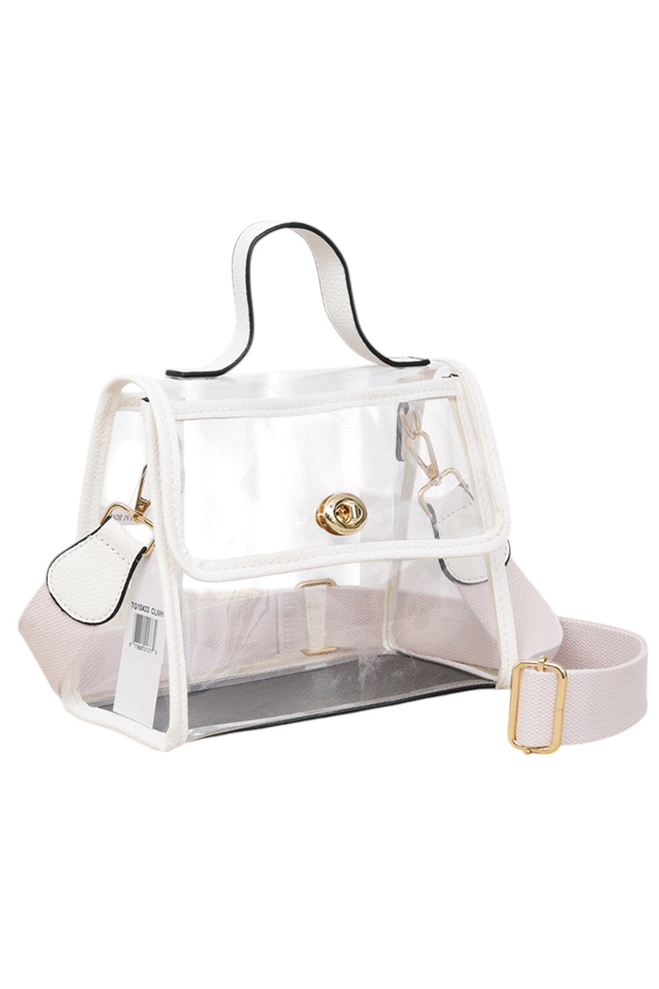 Clear Stadium Crossbody Hand Bag offers a transparent design ideal for quick security checks at events. Its compact size and adjustable strap provide hands-free convenience and comfortable wear. Crafted for durability, this bag combines practicality with style, making it perfect for stadiums, concerts, and everyday use where clear visibility of contents is required.