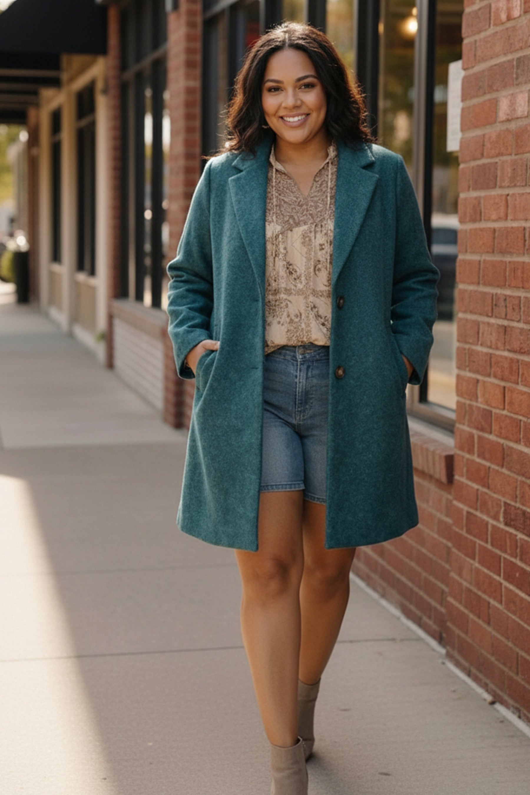 Frosted Teal Dream Coat - Charming Charlie