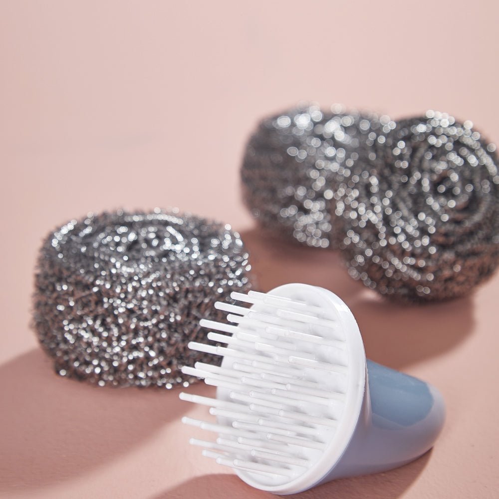 Cute Shark-Fin Pan Scrubber (with 4 scrub refills) - Multitasky