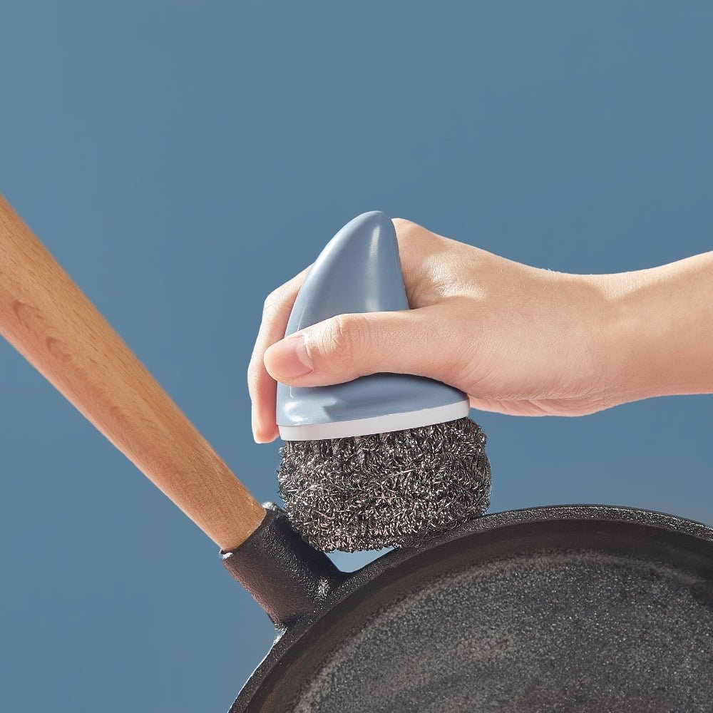 Cute Shark-Fin Pan Scrubber (with 4 scrub refills) - Multitasky