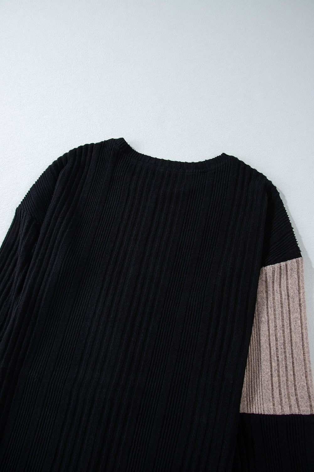 Color Block Drop Shoulder Long Sleeve Mini Dress - Charming Charlie