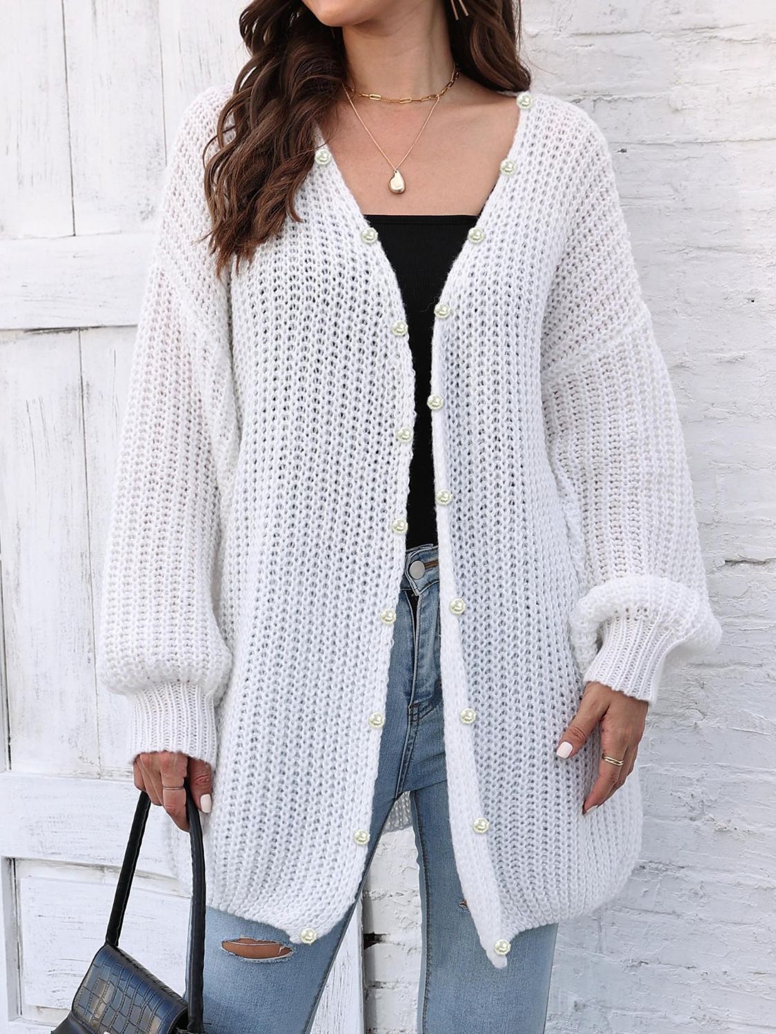 Open Front Long Sleeve Cardigan - Charming Charlie