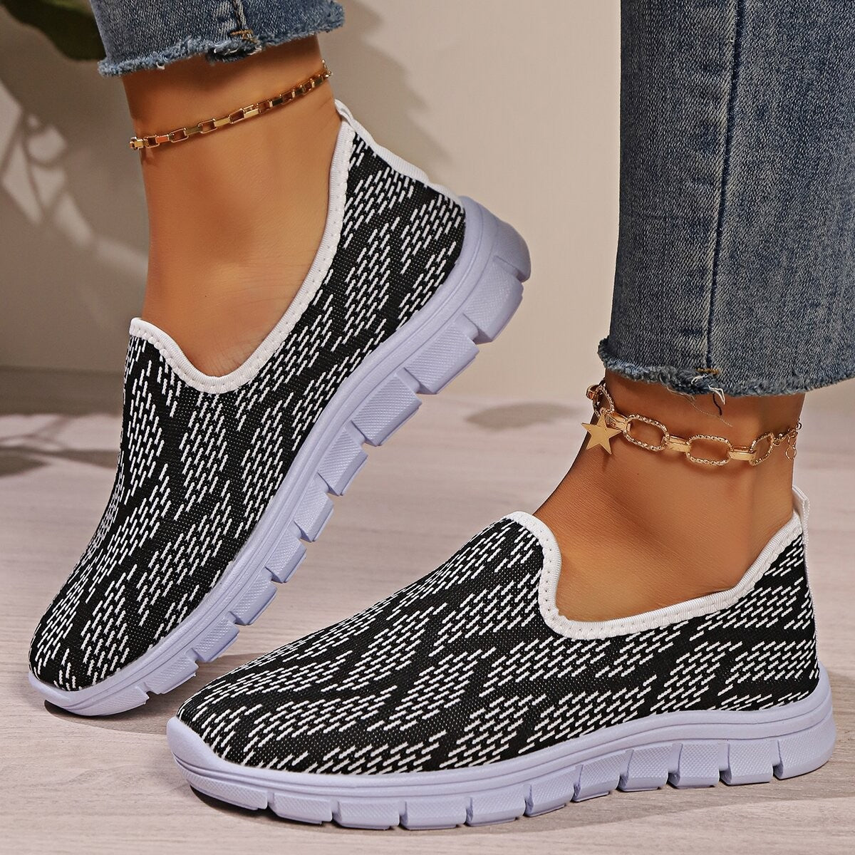 Round Toe Flat Slip-Ons - Charming Charlie