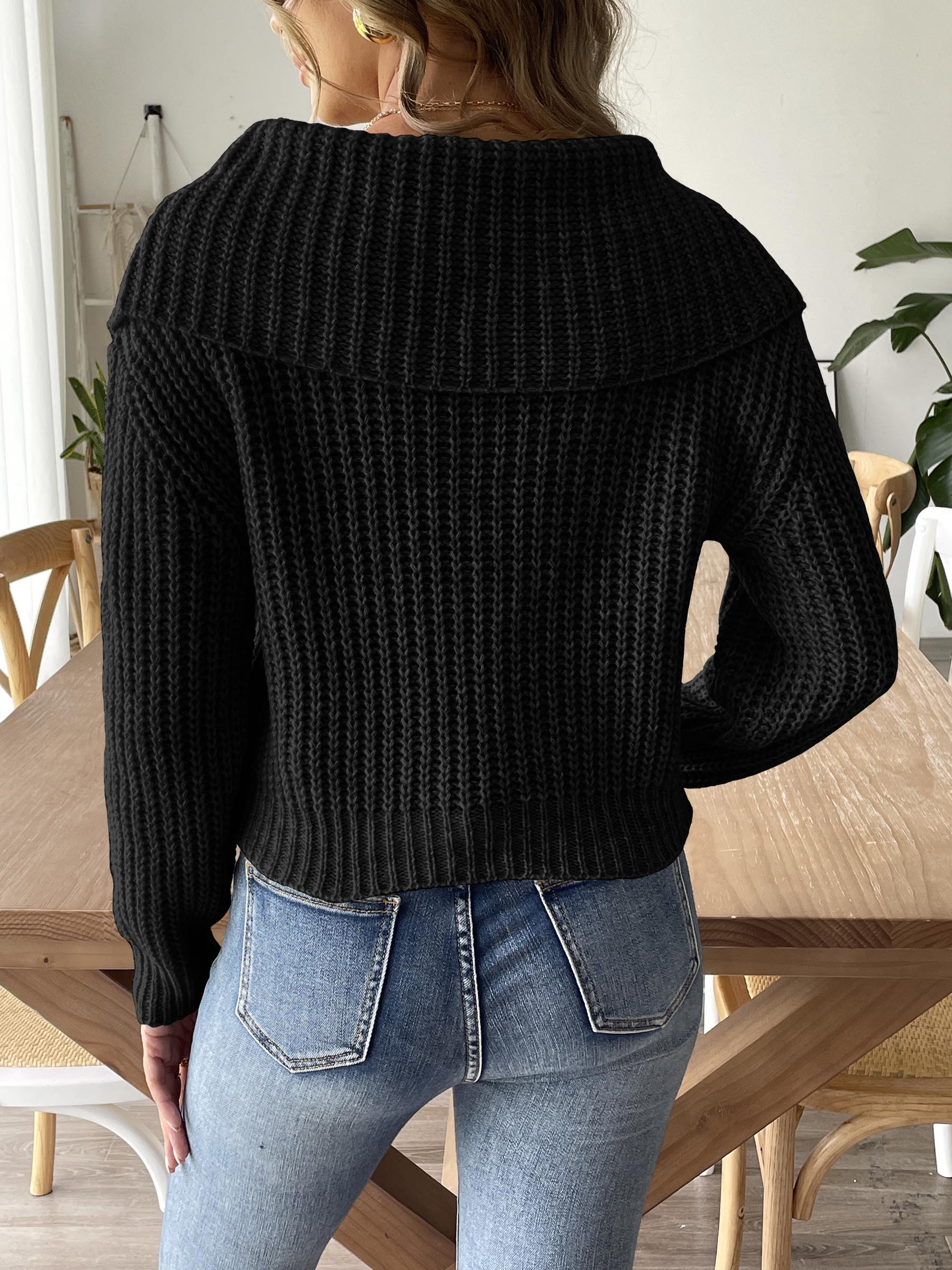 Cable-Knit Long Sleeve Sweater - Charming Charlie