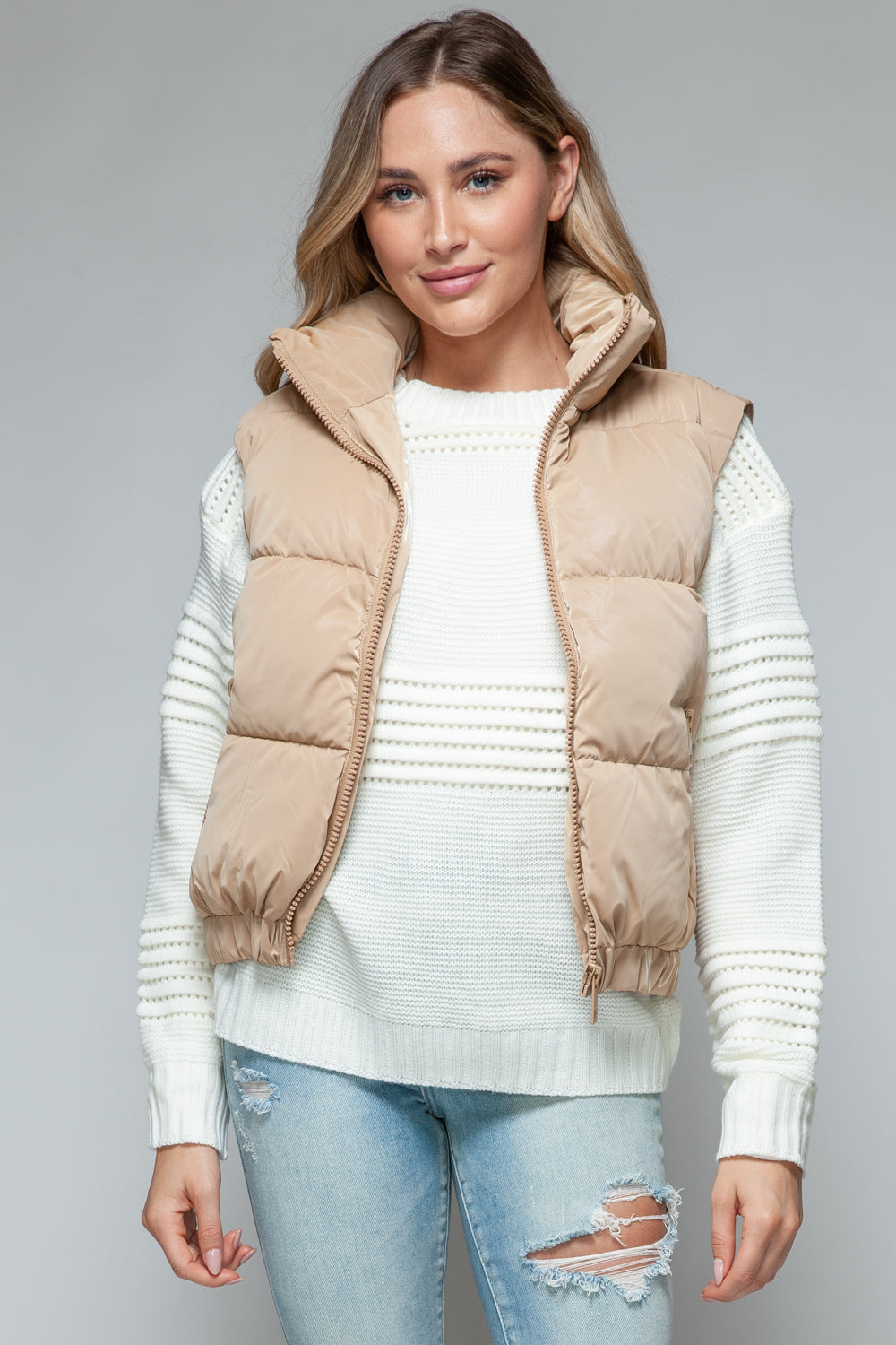 Snobbish Fine Fur Lining Quilted Vest - Charming Charlie