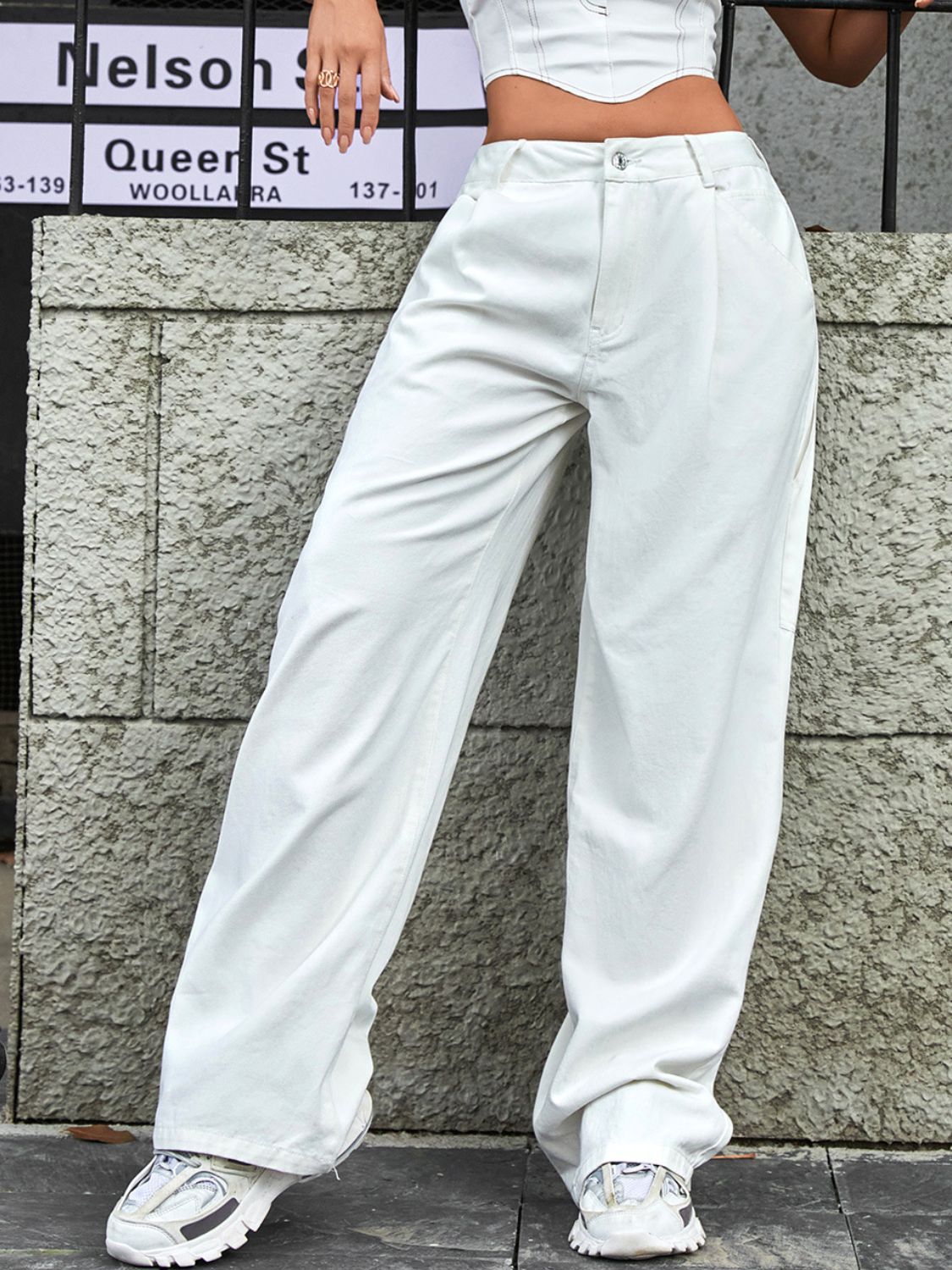 Wide Leg Jeans with Pockets - Charming Charlie