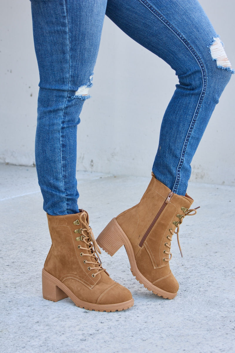 Forever Link Side Zip Platform Boots