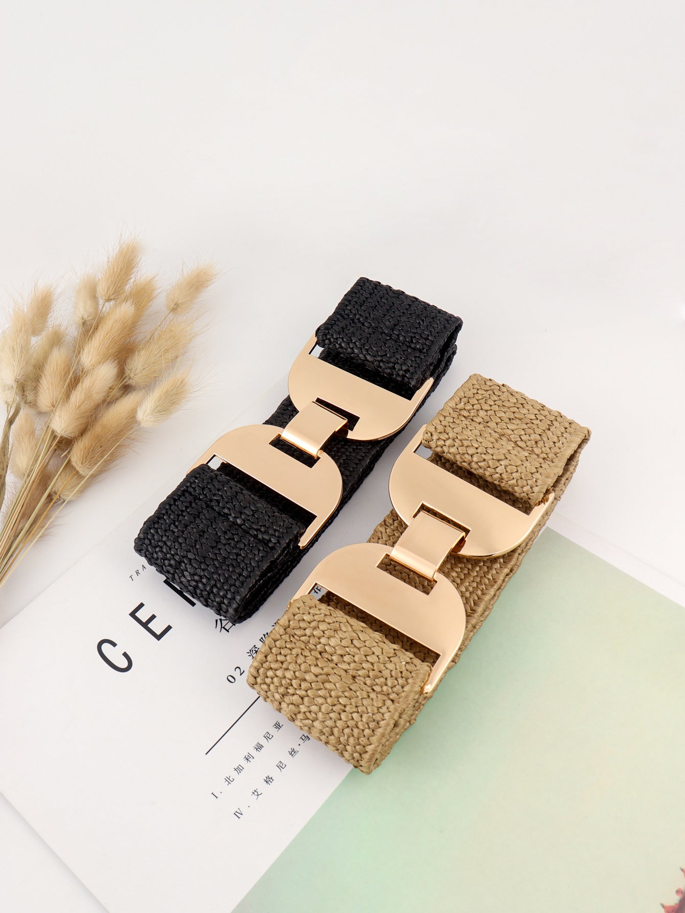 Alloy Buckle Elastic Belt - Charming Charlie