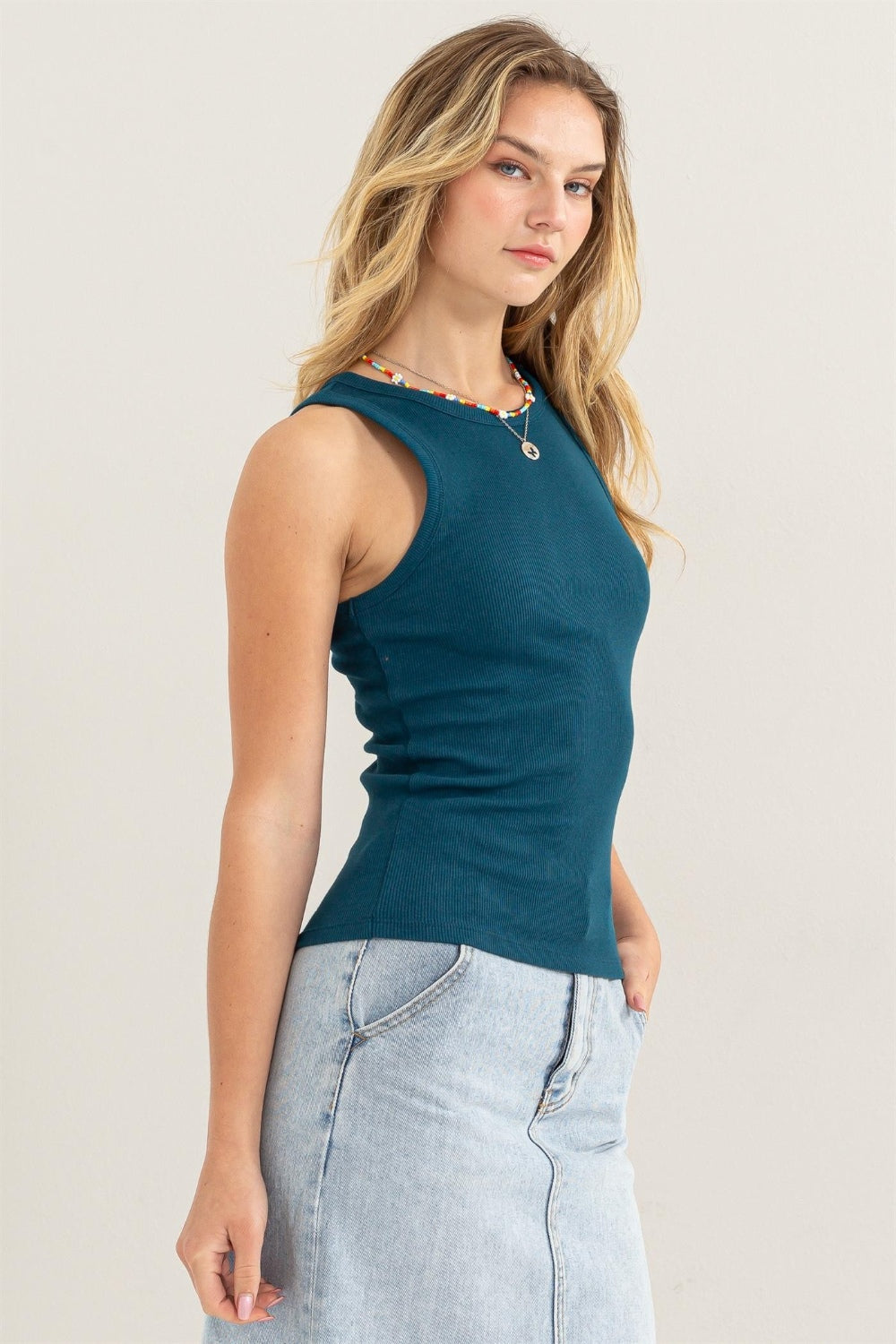 HYFVE Ribbed Round Neck Tank - Charming Charlie