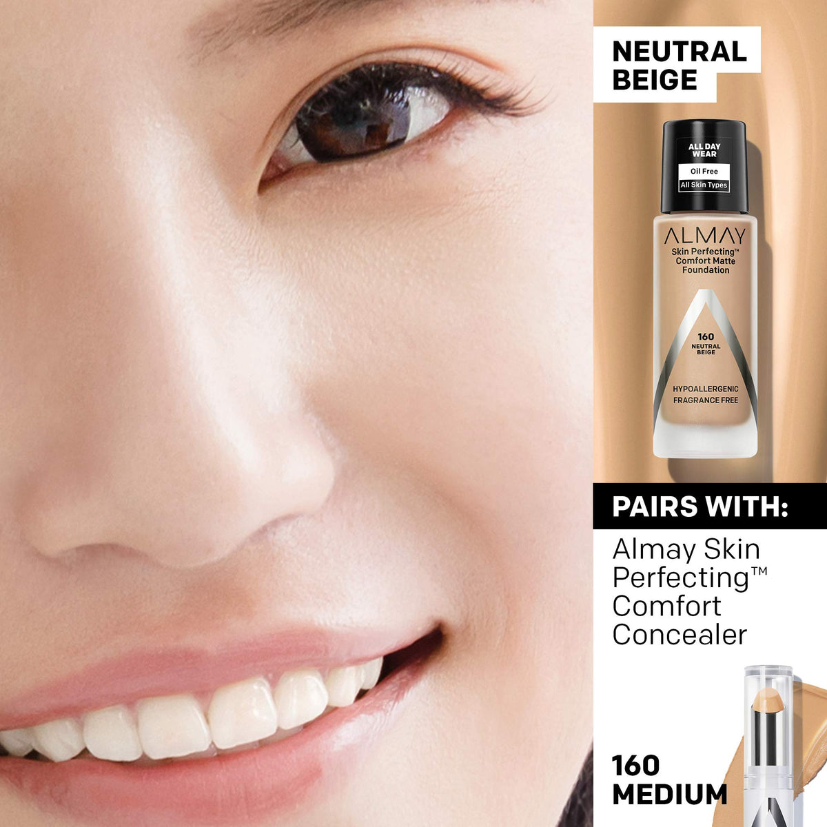 ALMAY Almay skin perfecting comfort matte foundation 1 Fluid Ounce - Charming Charlie