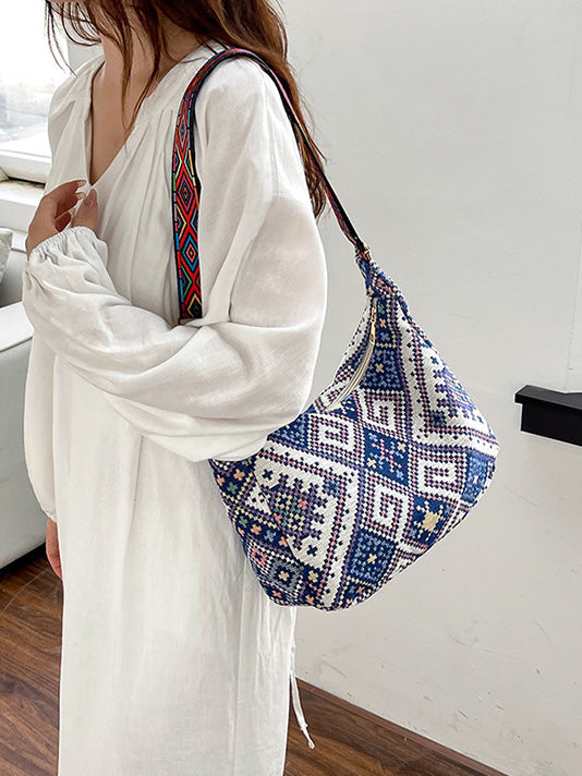 Geometric Adjustable Strap Crossbody Bag - Charming Charlie