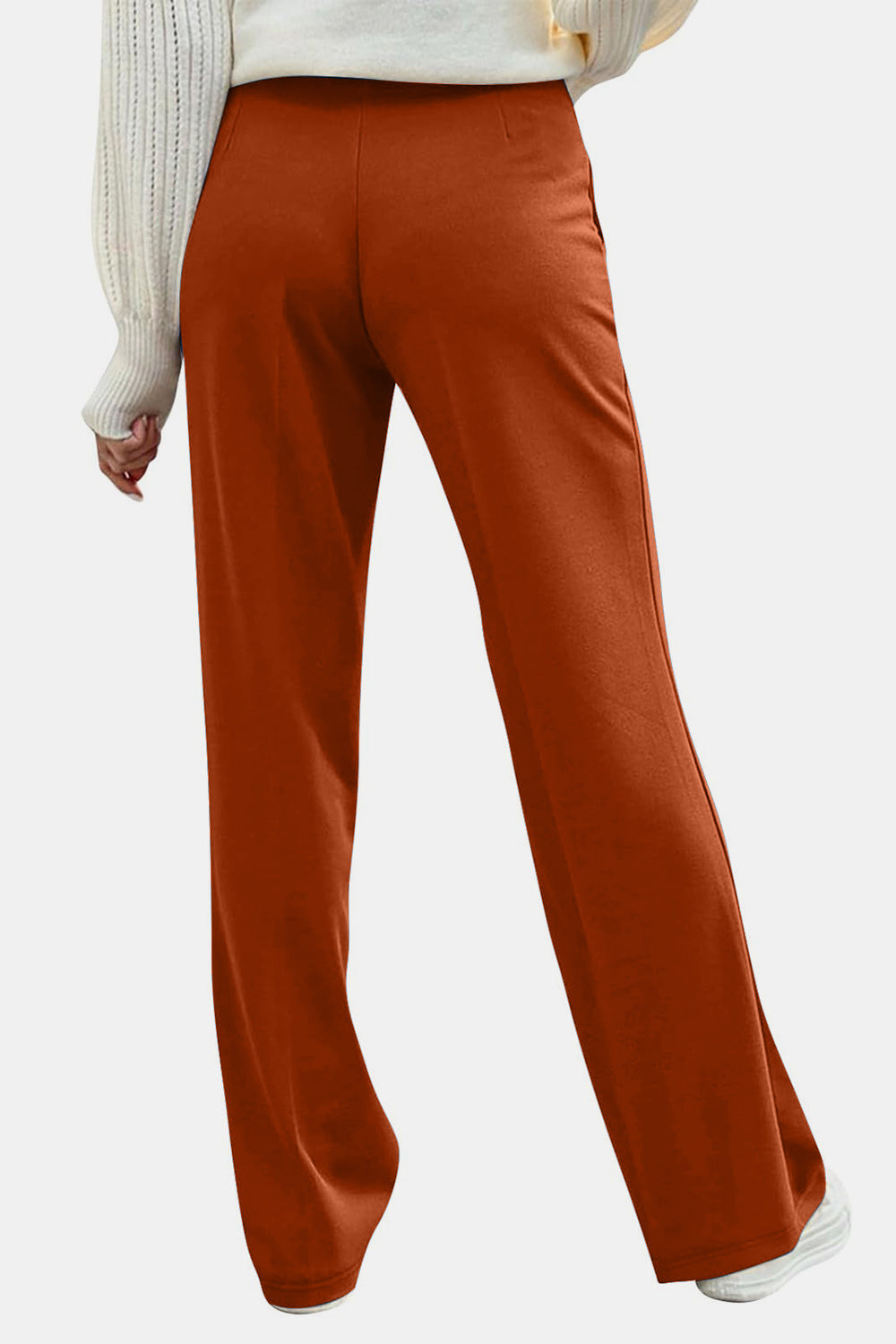 Decorative Button High Rise Pants - Charming Charlie