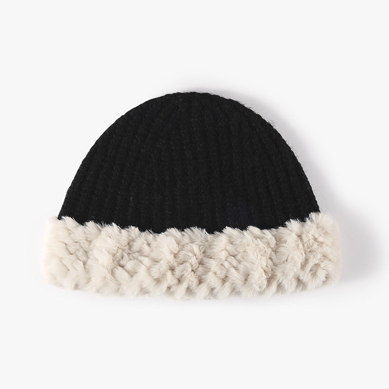Fuzzy Hem Knit Hat - Charming Charlie
