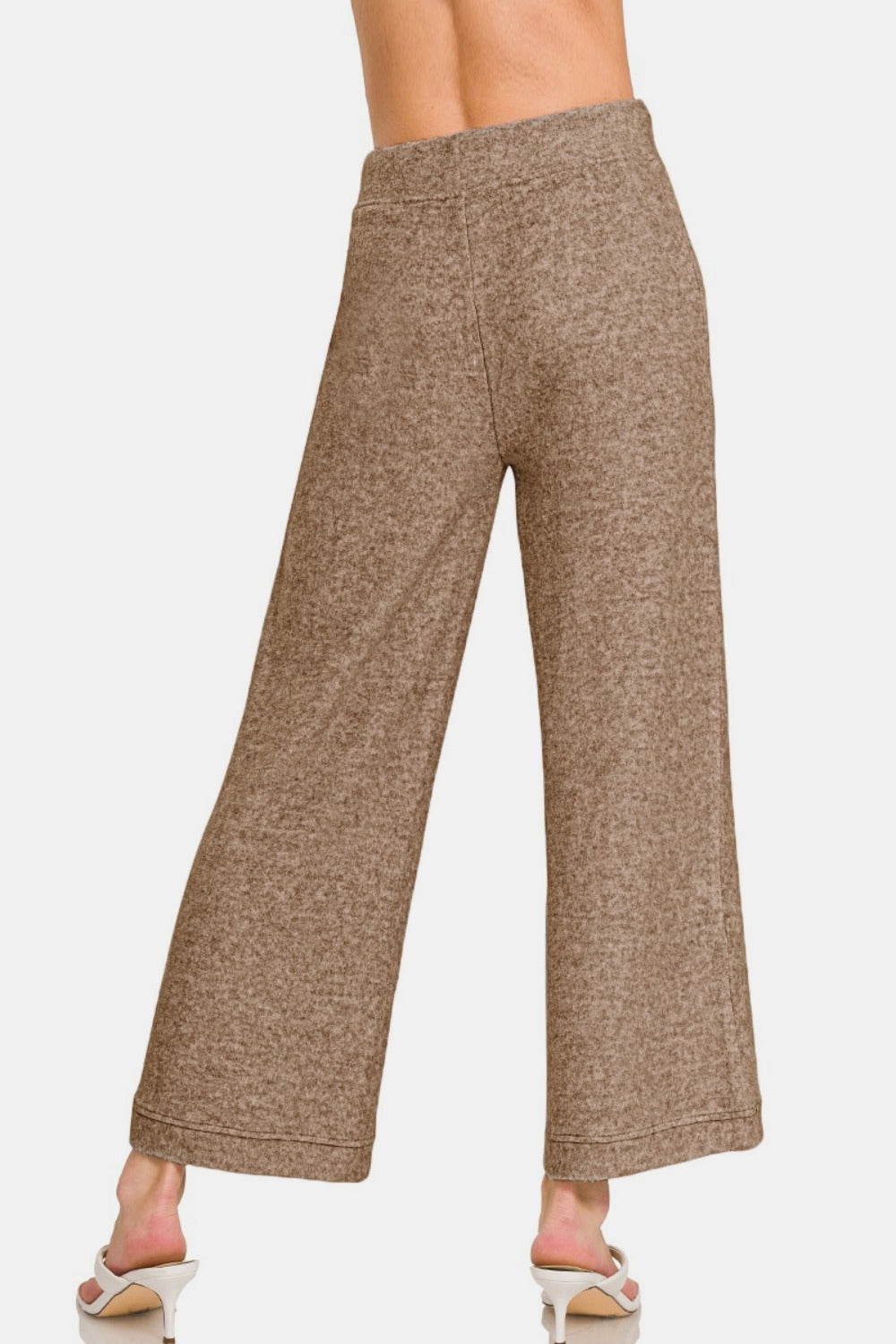 Zenana Drawstring Hacci Cropped Pants - Charming Charlie