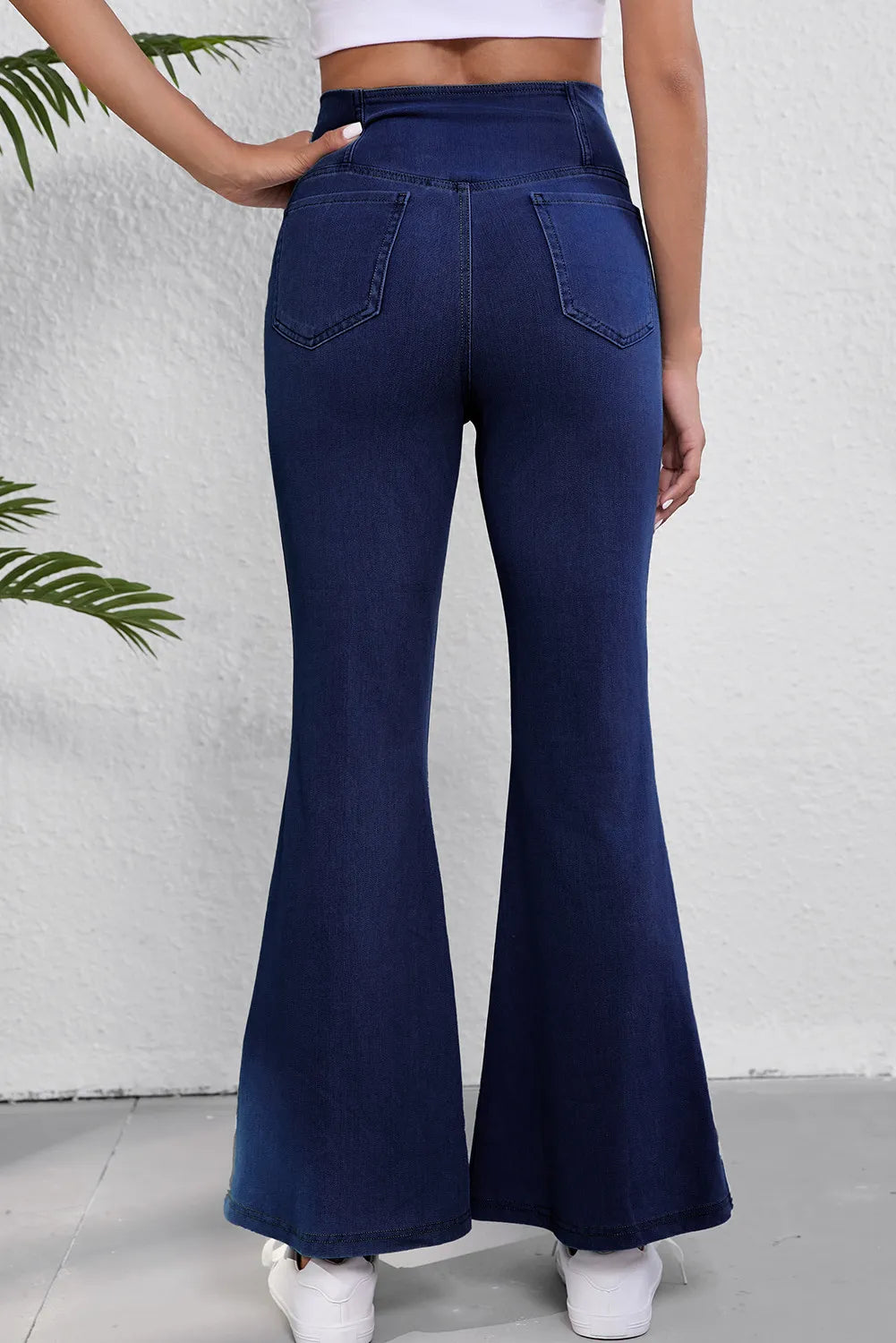 Asymmetric Waist Flare Jeans - Charming Charlie
