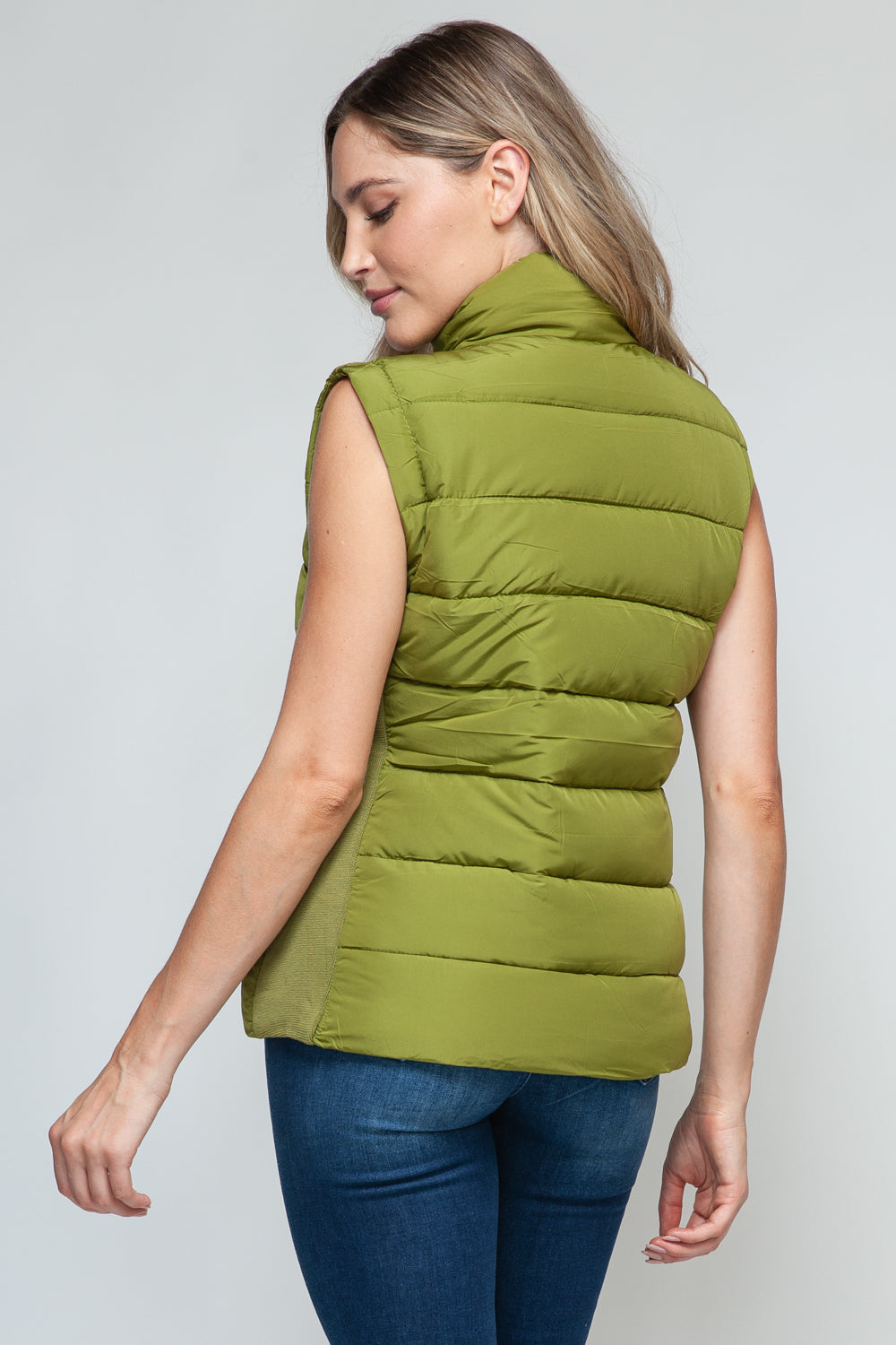 Snobbish Zip Up Turtleneck Vest with Pockets - Charming Charlie