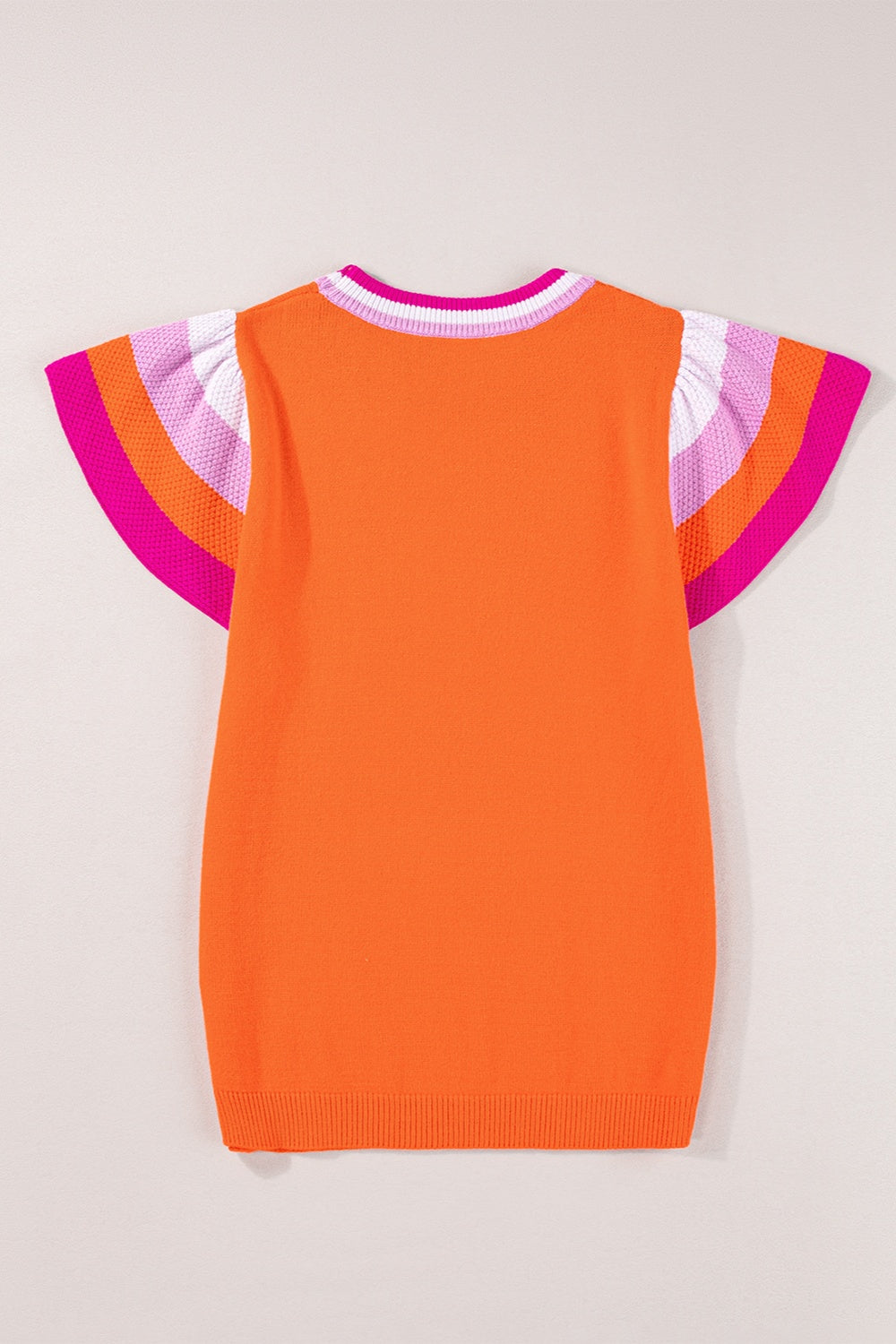 Color Block Round Neck Knit Top - Charming Charlie