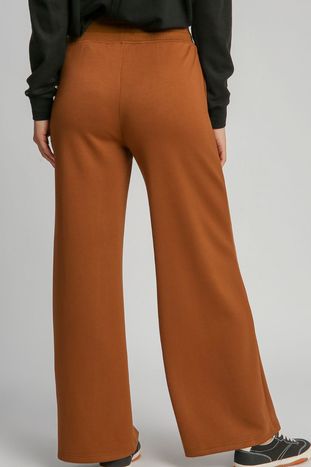 Umgee Drawstring Wide Leg Pants with Pockets - Charming Charlie