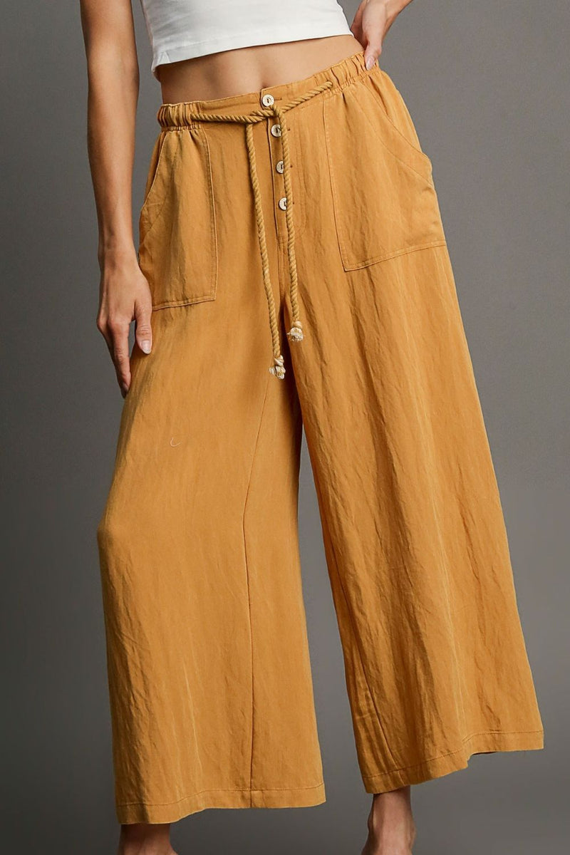 Umgee Vertical Stripe Wide Leg Pants main image 1