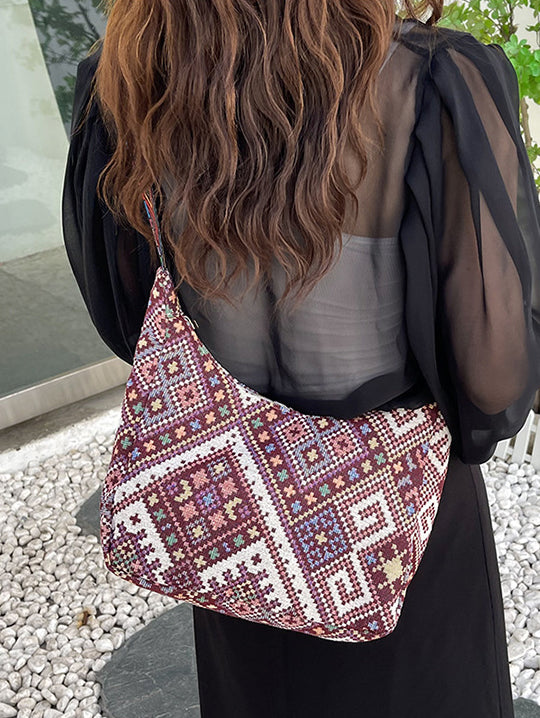 Geometric Adjustable Strap Crossbody Bag - Charming Charlie