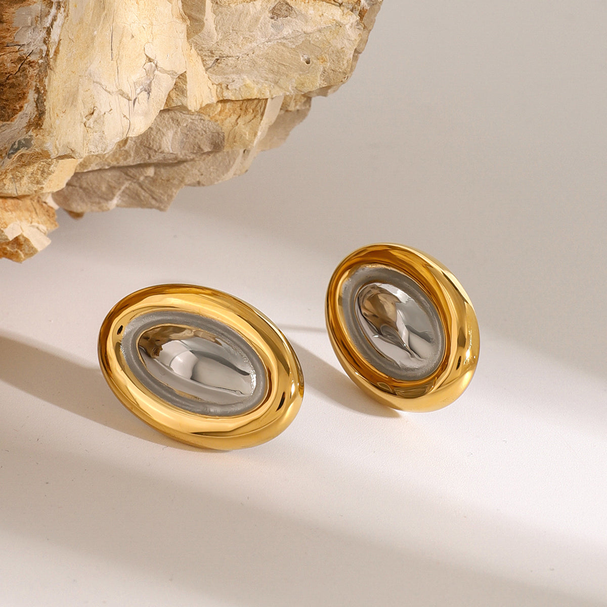 18K Gold-Plated Stainless Steel Stud Earring - Charming Charlie